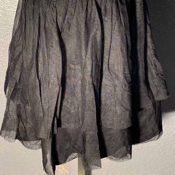 AQUA - dress: rainbow mesh top w black tutu skirt, straps have been adj. - 12 - Picture 4 of 16